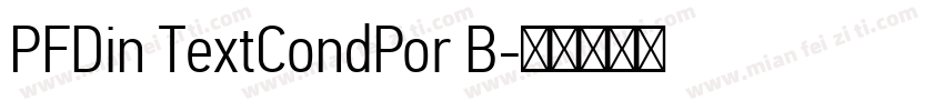 PFDin TextCondPor B字体转换